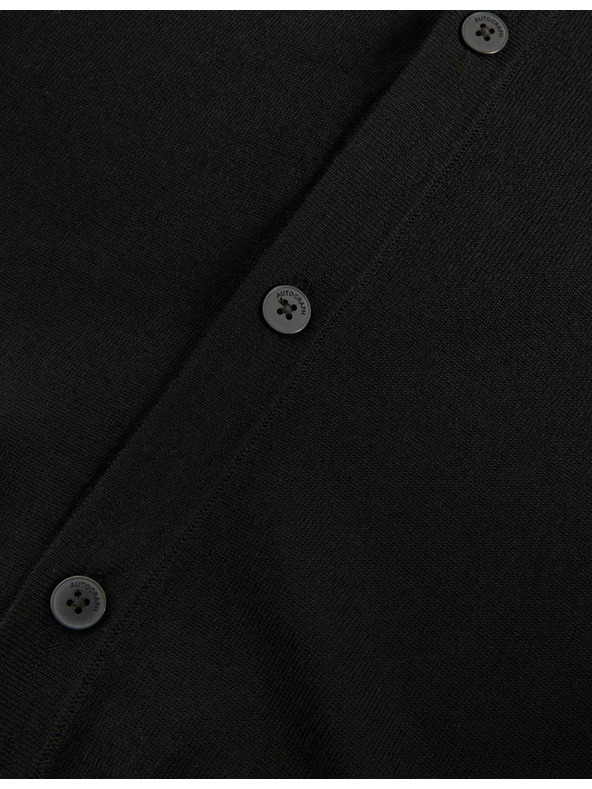 Marks & Spencer Kardigan s V-izrezom od vune merino Marks & Spencer crna