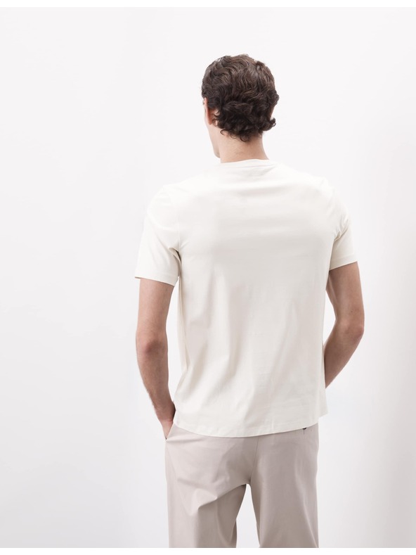 Marks & Spencer Majica od premium pamuka, uski kroj Marks & Spencer krem