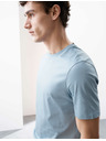 Marks & Spencer Majica od premium pamuka, uski kroj Marks & Spencer plava