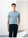 Marks & Spencer Majica od premium pamuka, uski kroj Marks & Spencer plava