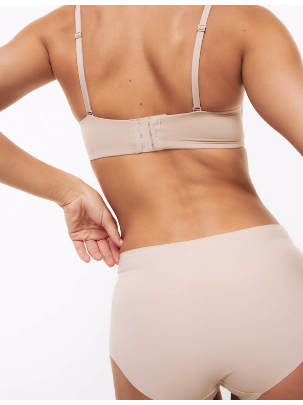 Marks & Spencer Boxer gaćice bez vidljivih rubova s visokim strukom, 3 kom u pakiranju Marks & Spencer bež