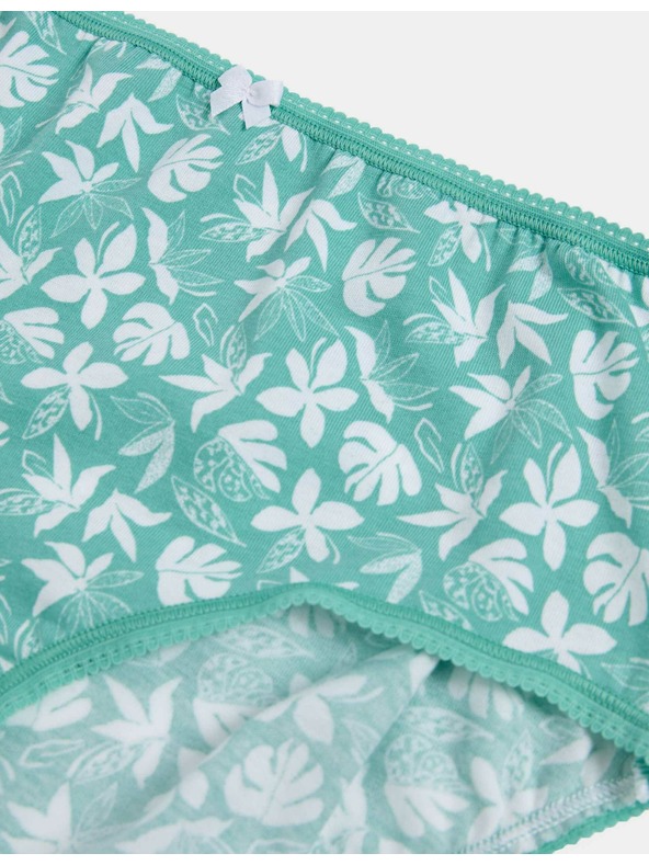 Marks & Spencer Šortkaste gaćice visokog struka, od pamuka Lycra™, 5 kom Marks & Spencer zelene