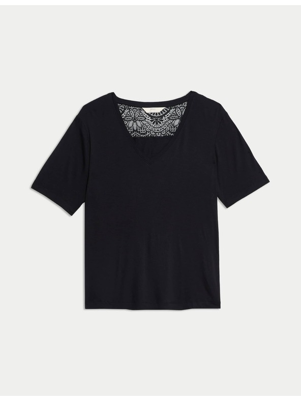Marks & Spencer Pidžama top s čipkastim detaljima Marks & Spencer crna