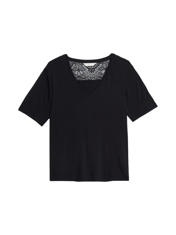 Marks & Spencer Pidžama top s čipkastim detaljima Marks & Spencer crna