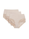 Marks & Spencer Gaćice do struka Body Soft™, set od 3 kom Marks & Spencer bež