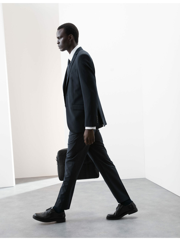 Marks & Spencer Marks & Spencer hlače od mješavine vune blago suženog kroja