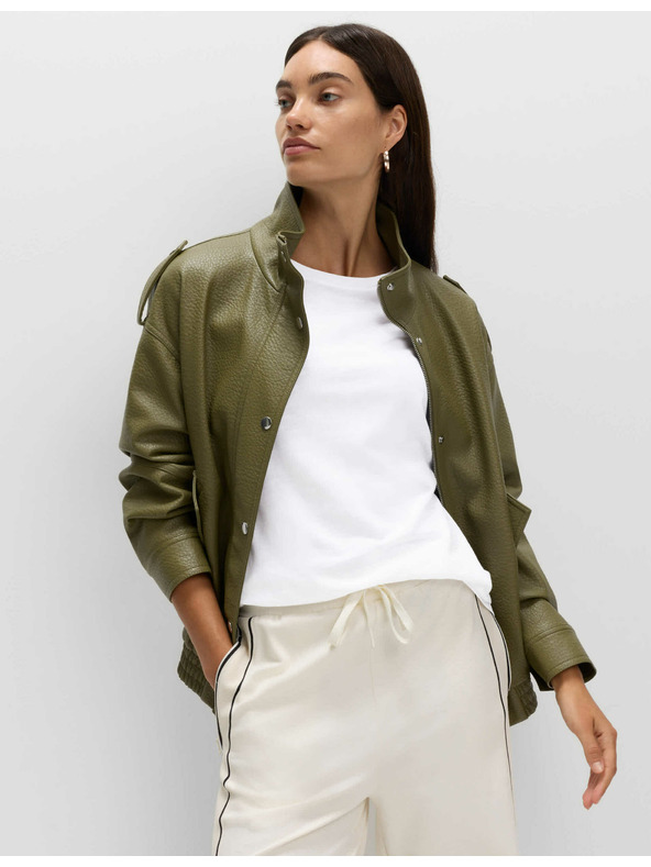 Marks & Spencer Široka bijela majica od pamuka i modala Marks & Spencer