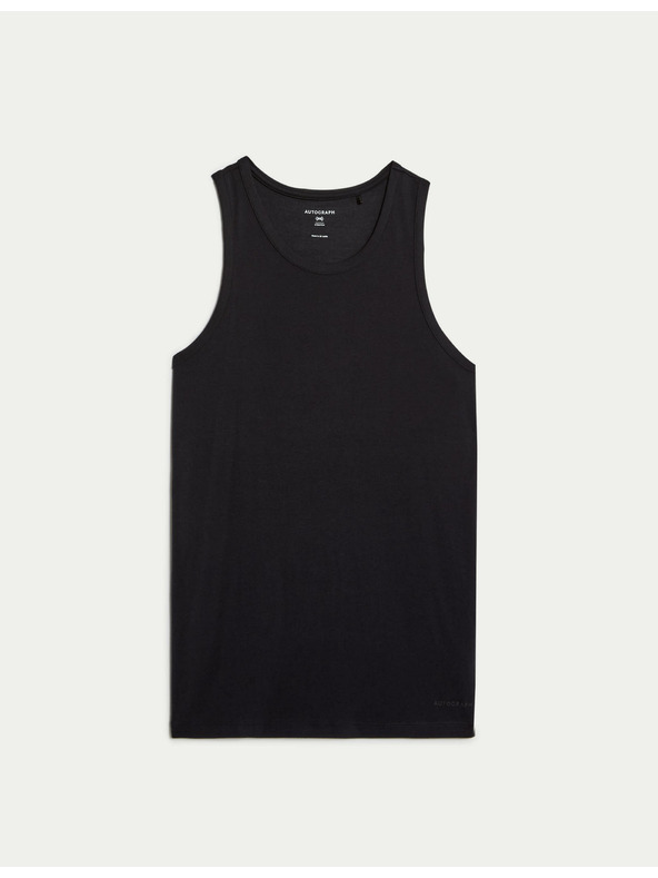 Marks & Spencer Marks & Spencer crna Supima® pamučna majica bez rukava i modalna majica bez rukava