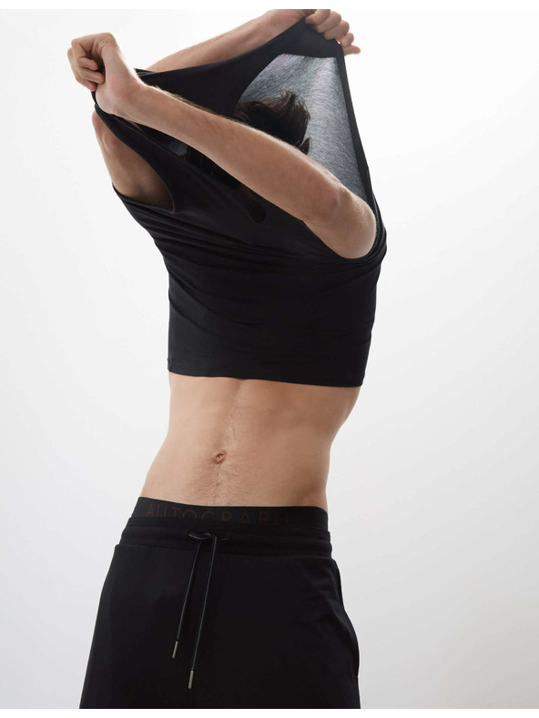 Marks & Spencer Marks & Spencer crna Supima® pamučna majica bez rukava i modalna majica bez rukava