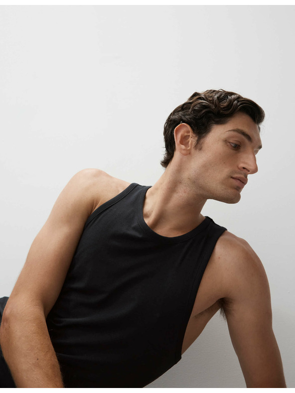 Marks & Spencer Marks & Spencer crna Supima® pamučna majica bez rukava i modalna majica bez rukava