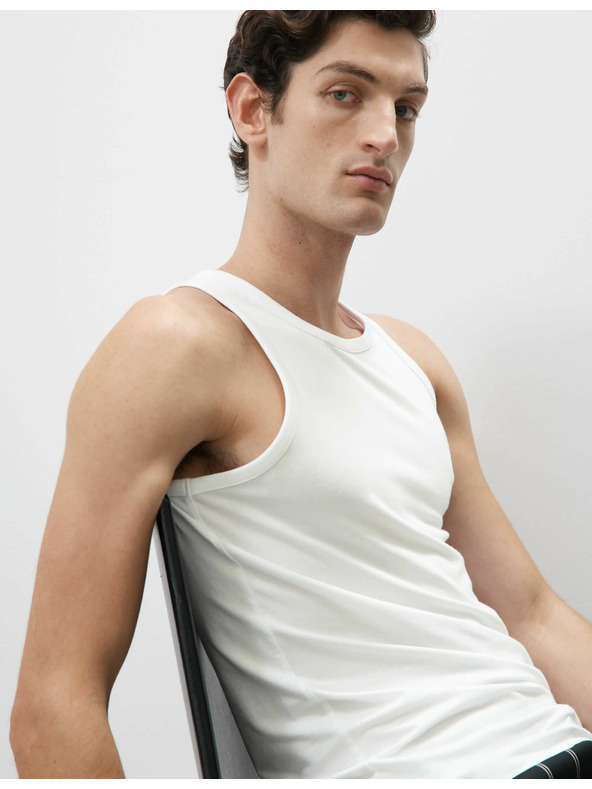 Marks & Spencer Marks & Spencer bijeli Supima® pamuk i modalna majica bez rukava