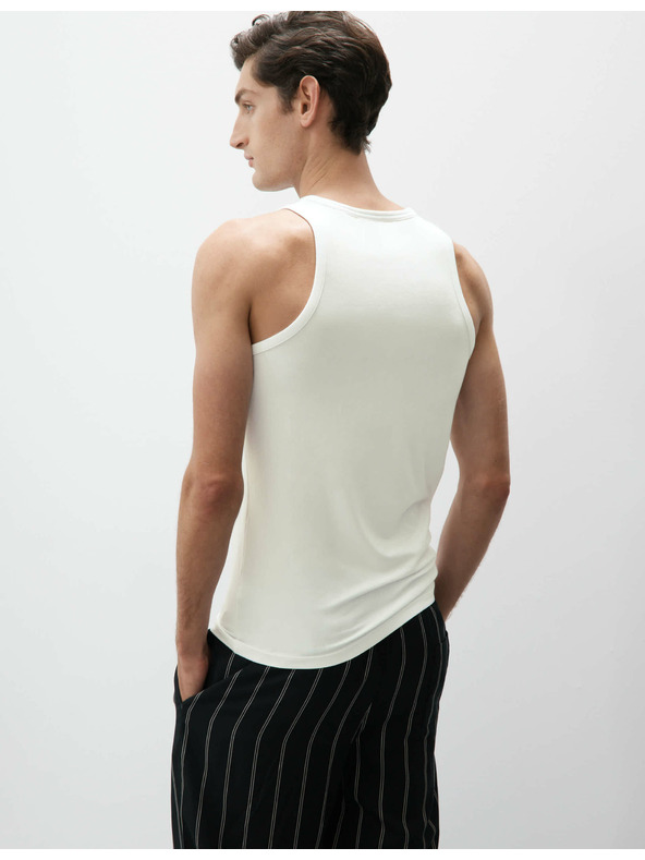 Marks & Spencer Marks & Spencer bijeli Supima® pamuk i modalna majica bez rukava