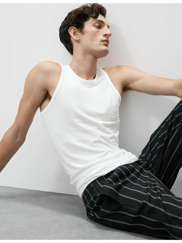 Marks & Spencer Marks & Spencer bijeli Supima® pamuk i modalna majica bez rukava