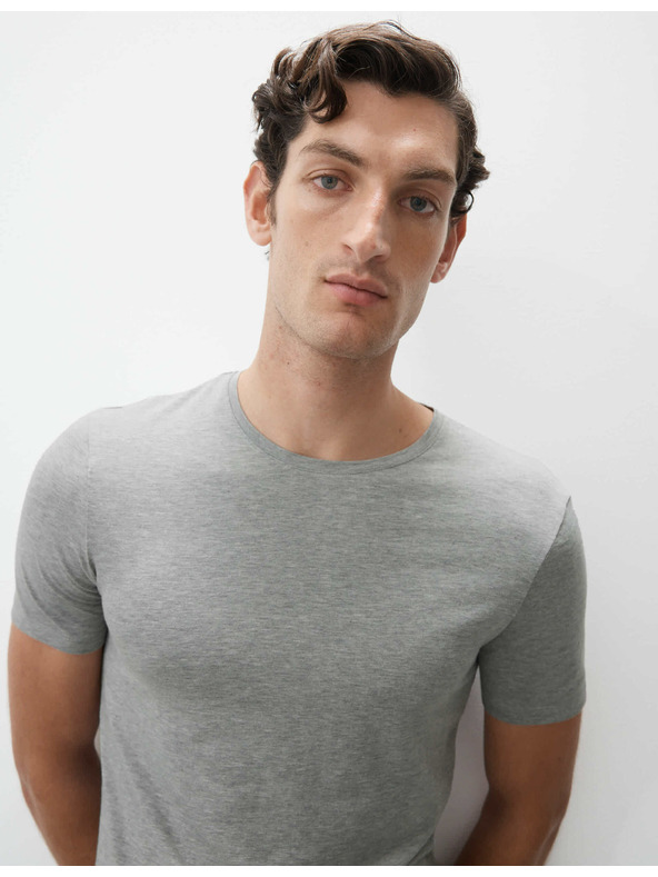 Marks & Spencer Top majica od mješavine pamuka Marks & Spencer Grey Supima®