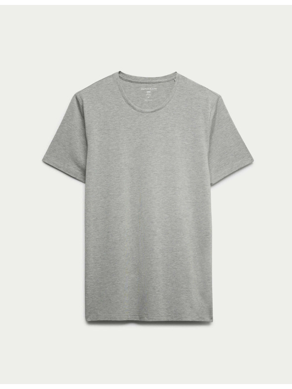 Marks & Spencer Top majica od mješavine pamuka Marks & Spencer Grey Supima®