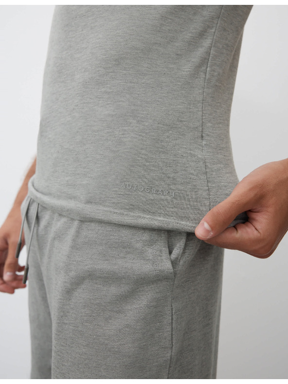 Marks & Spencer Top majica od mješavine pamuka Marks & Spencer Grey Supima®