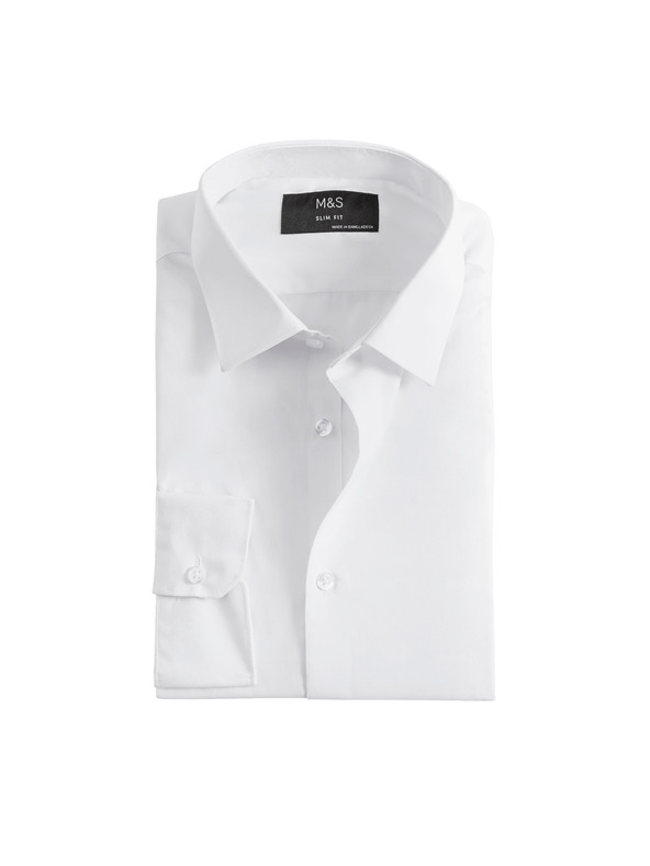 Marks & Spencer Marks & Spencer bijela uska košulja Easy Iron