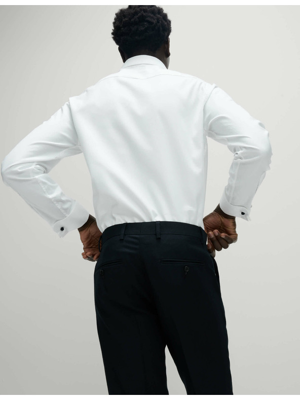 Marks & Spencer Marks & Spencer bijela košulja od kepera blago pripijenog kroja od luksuznog pamuka s duplim manšetama