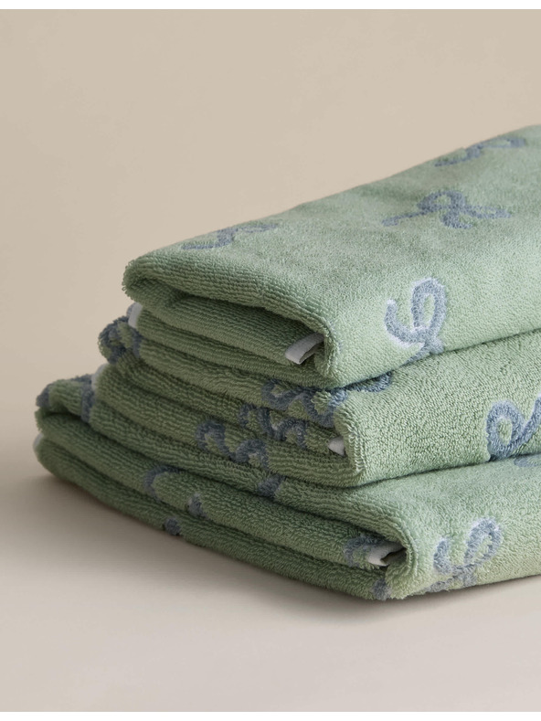 Marks & Spencer Ručnik od čiste pamučne tkanine s mašnom Marks & Spencer zelena