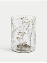 Marks & Spencer Hurricane svijećnjak s utisnutim cvijetom Marks & Spencer bež