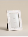 Marks & Spencer Okvir za slike s keramičkom mašnom 4x6 inča Marks & Spencer bijela