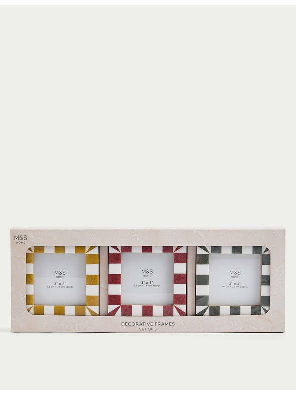 Marks & Spencer Set od 3 okvira za slike 8 x 8 cm Marks & Spencer višebojan