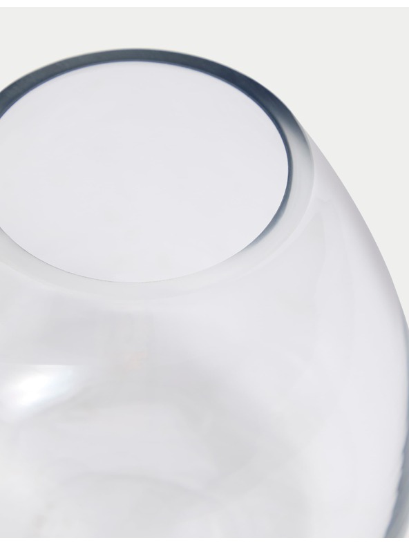 Marks & Spencer Mala staklena vaza u obliku suze Marks & Spencer bež