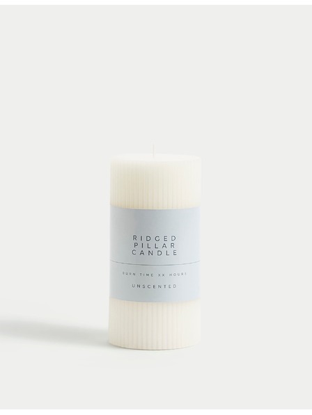 Marks & Spencer Naborana stupna svijeća Marks & Spencer bijela