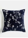 Marks & Spencer Baršunasti jastučić s izvezenim cvjetovima trešnje Marks & Spencer mornarsko plava