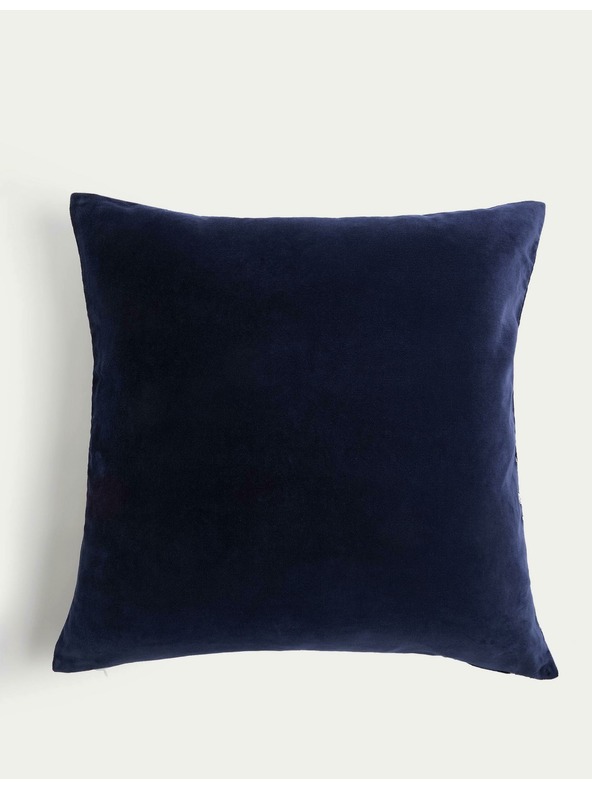 Marks & Spencer Baršunasti jastučić s izvezenim cvjetovima trešnje Marks & Spencer mornarsko plava