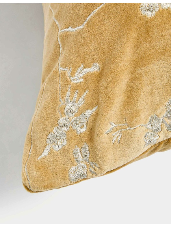 Marks & Spencer Baršunasti jastučić s izvezenim cvjetovima trešnje Marks & Spencer zlatna