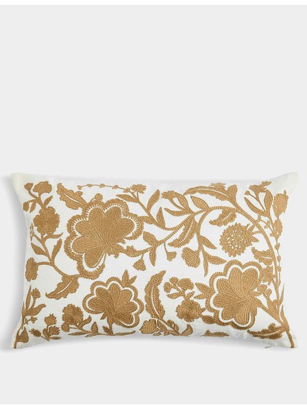 Marks & Spencer Naslon za glavu od lanene mješavine s cvjetnim vezenim motivom Marks & Spencer zlatna