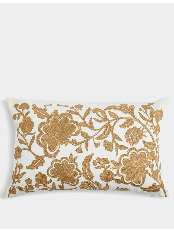 Marks & Spencer Naslon za glavu od lanene mješavine s cvjetnim vezenim motivom Marks & Spencer zlatna