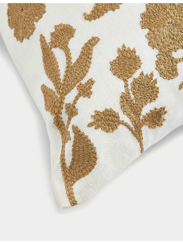 Marks & Spencer Naslon za glavu od lanene mješavine s cvjetnim vezenim motivom Marks & Spencer zlatna