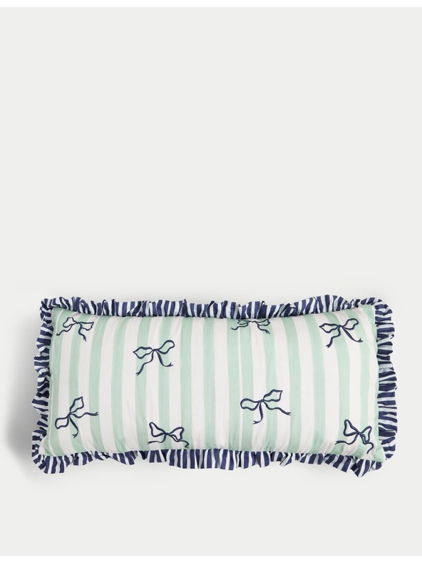 Marks & Spencer Jastuk za glavu s prugama, s visokim udjelom pamuka Marks & Spencer zelena