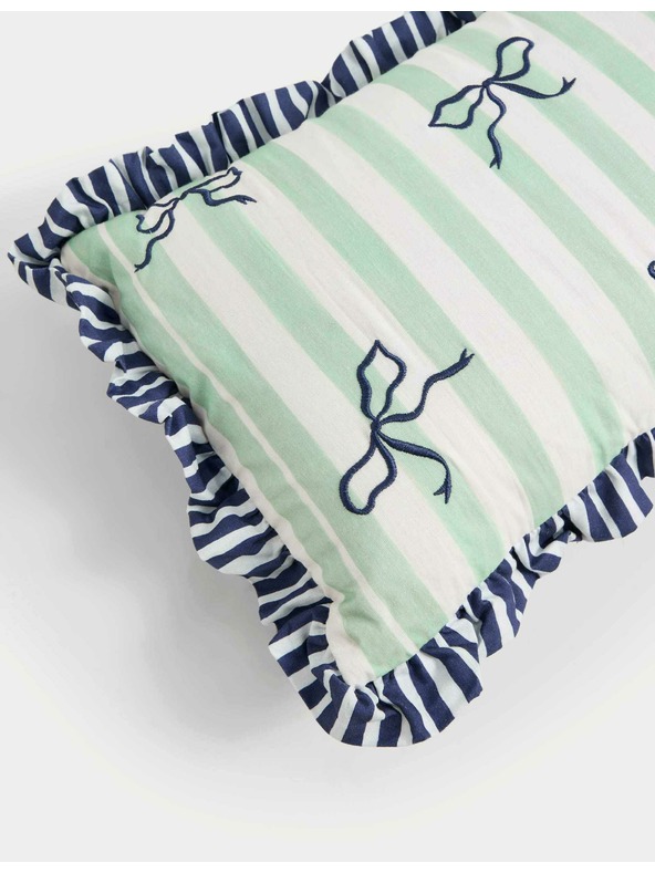 Marks & Spencer Jastuk za glavu s prugama, s visokim udjelom pamuka Marks & Spencer zelena