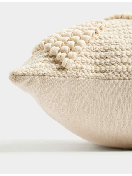 Marks & Spencer Jastuk od čistog pamuka s vez i geometrijskim uzorkom Marks & Spencer krem