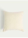 Marks & Spencer Jastuk od čistog pamuka s vez i geometrijskim uzorkom Marks & Spencer krem