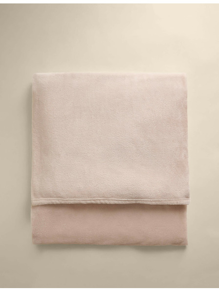 Marks & Spencer Flis prekrivač Marks & Spencer krem