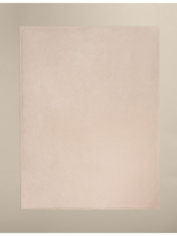 Marks & Spencer Flis prekrivač Marks & Spencer krem