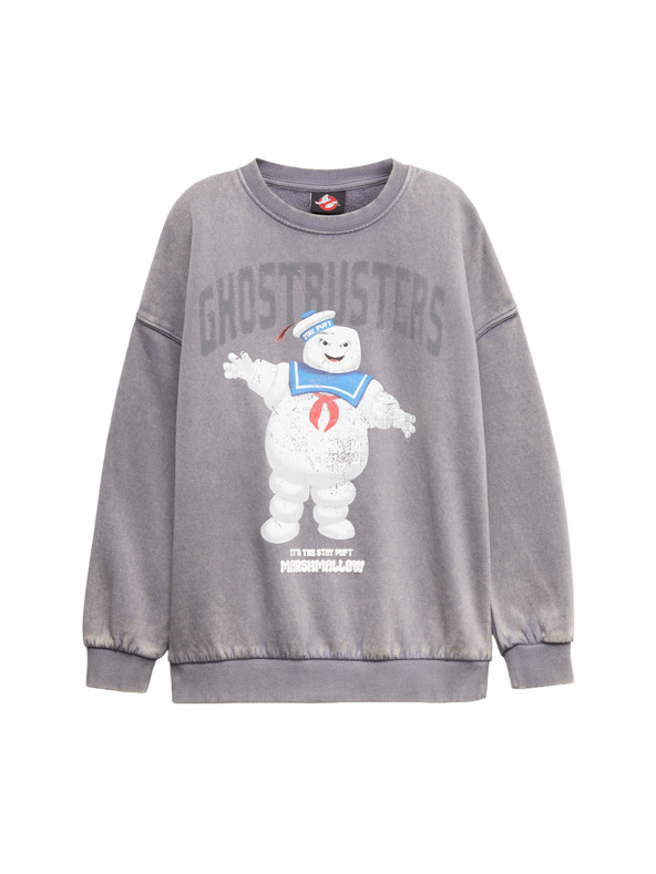 Marks & Spencer Hoodie s motivom Ghostbuster (6-16 godina) Marks & Spencer siva