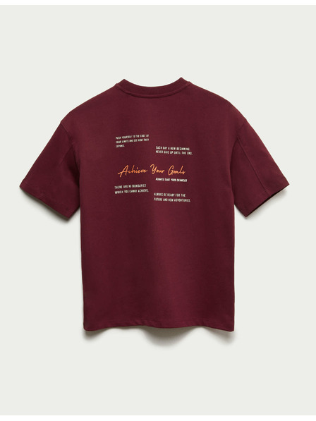 Marks & Spencer Majica Achieve Your Goals od čistog pamuka (6–16 godina) Marks & Spencer crvena