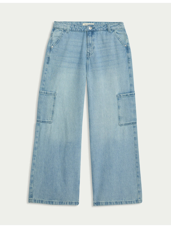 Marks & Spencer Cargo traper hlače širokih nogavica (6–16 godina) Marks & Spencer mornarsko plava