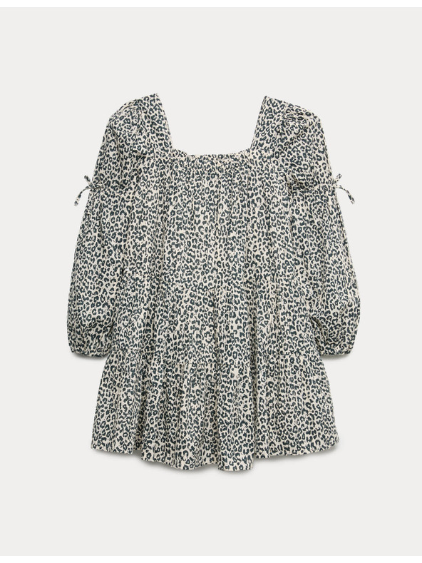 Marks & Spencer Haljina od čistog pamuka s leopard printom (6-16 godina) Marks & Spencer smeđa