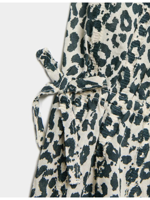 Marks & Spencer Haljina od čistog pamuka s leopard printom (6-16 godina) Marks & Spencer smeđa