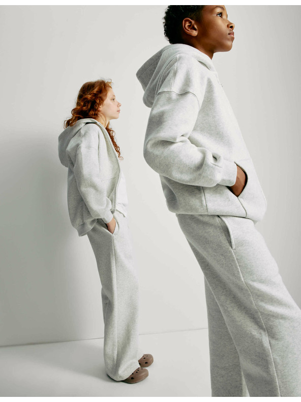 Marks & Spencer Trenirka širokih nogavica s visokim udjelom pamuka (2-16 godina) Marks & Spencer siva