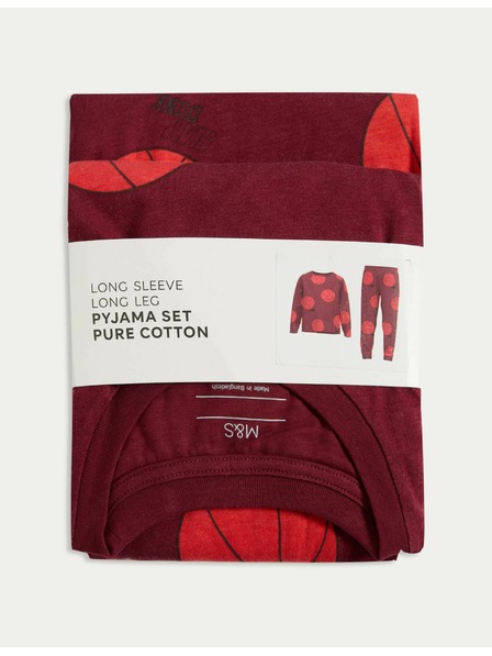 Marks & Spencer Pidžama Basketball, od čiste pamučne tkanine (3–16 godina) Marks & Spencer crvena