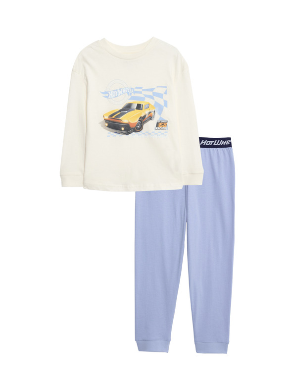 Marks & Spencer Komplet pidžame od čiste pamuke s motivom Hot Wheels™ (2–8 godina) Marks & Spencer plava
