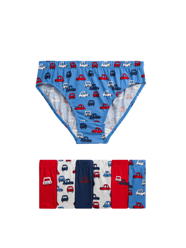 Marks & Spencer Gaćice od čistog pamuka s printom automobila, 7 kom u pakiranju (2–8 godina) Marks & Spencer višebojna