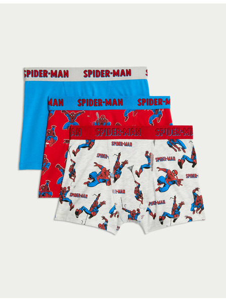 Marks & Spencer Bokserice s motivom Spider-Man™ s visokim udjelom pamuka, 3 kom u pakiranju (3–10 godina) Marks & Spencer višebojna